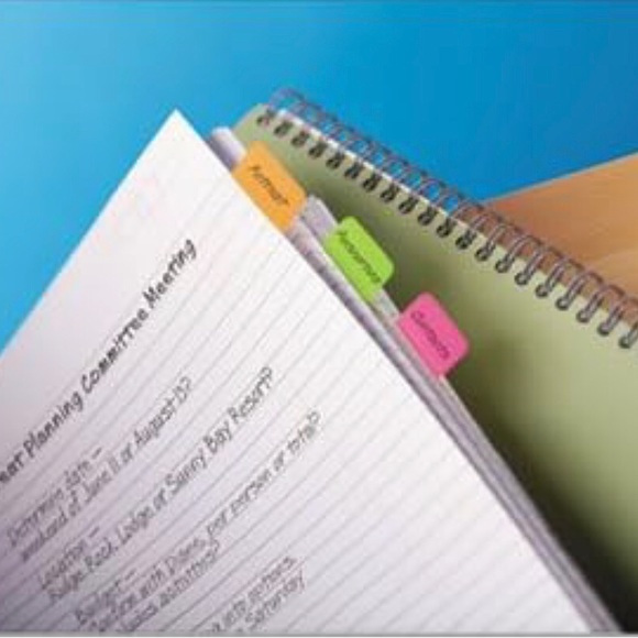 3M Post-it Tabs Flags 66 1 x 1.5” Fluorescent Neon Color Binder Planner Organize - Picture 3 of 7